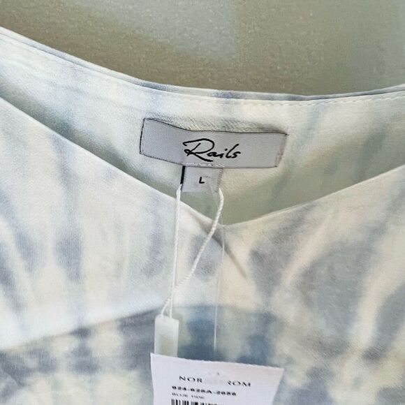 RAILS Paola Camisole Tank Top, Blue/White, Tie‎ Dyed, Size Large,  NWT - Picture 11 of 16
